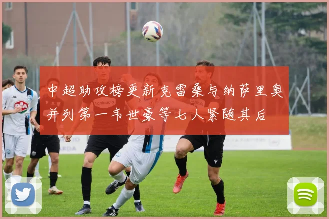 中超助攻榜更新克雷桑与纳萨里奥并列第一韦世豪等七人紧随其后